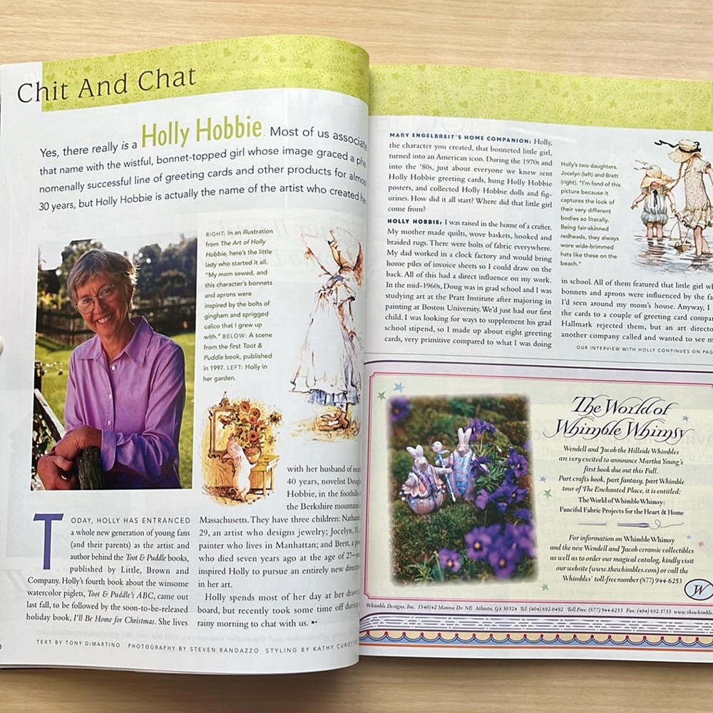 Mary Engelbreit Home Companion Magazine & Ann Estelle Paper Doll Aug/Sept 2001 - Picture 9 of 16